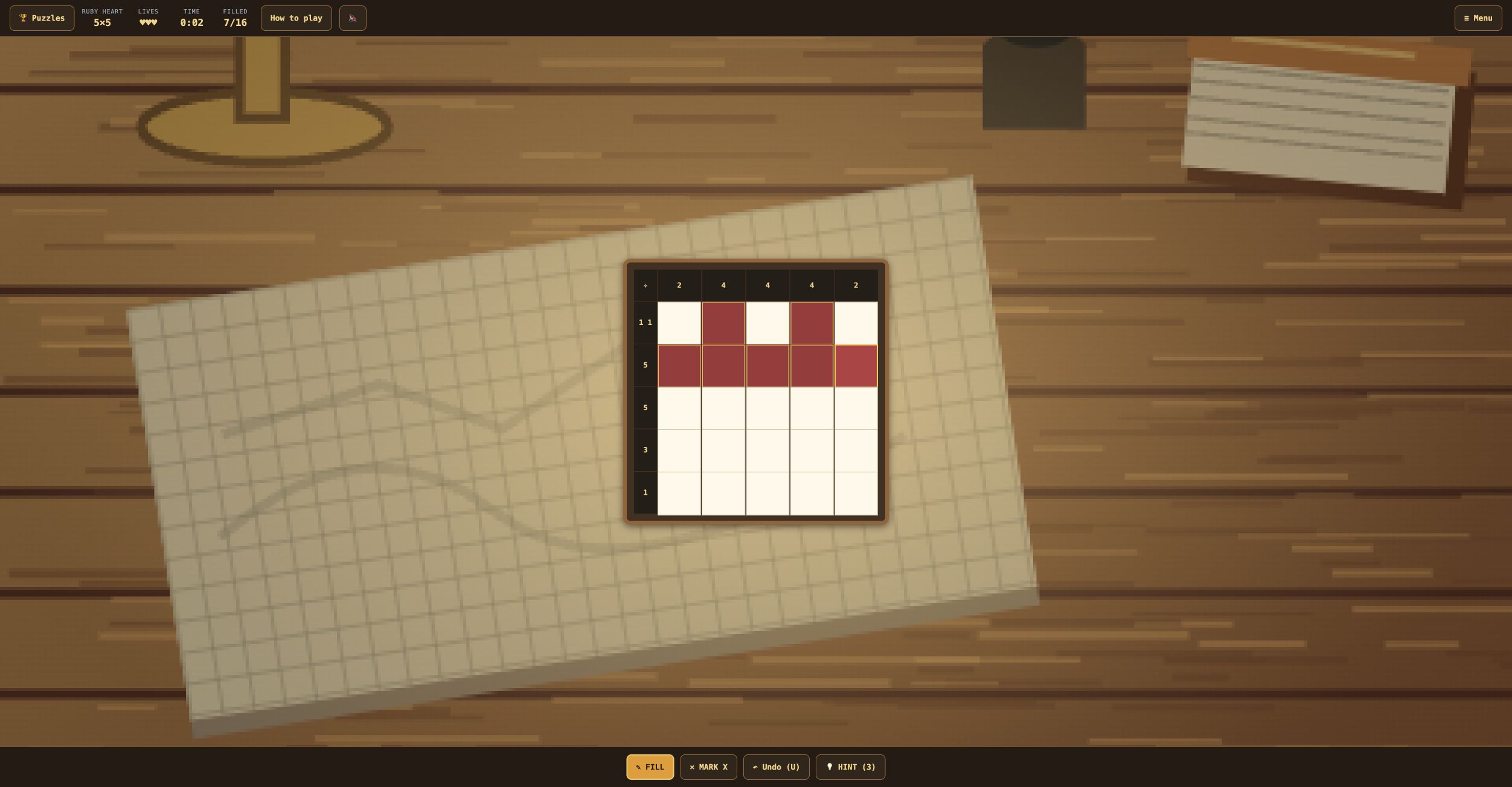 Pixel Picross gameplay